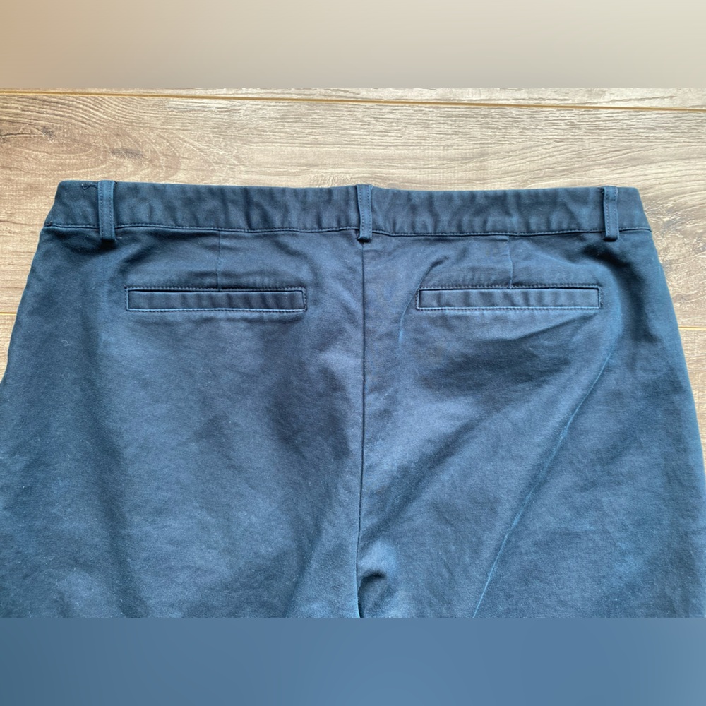 Michael Kors navy blue trousers pants with gold details 97% cotton - Picture 7 of 12